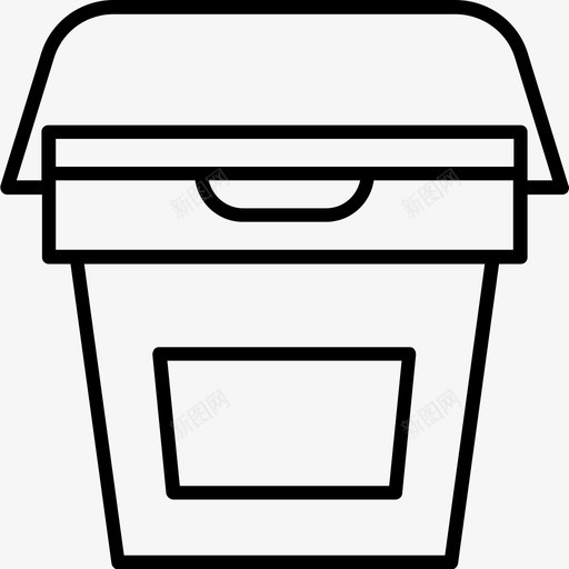 清漆桶油漆图标svg_新图网 https://ixintu.com 修理 家庭工具花园 桶 油漆 清漆