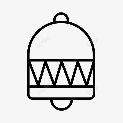 圣诞铃圣诞树装饰图标svg_新图网 https://ixintu.com 圣诞树 圣诞节 圣诞铃 装饰 装饰品