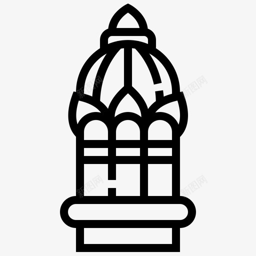 伊斯兰斋月建筑图标svg_新图网 https://ixintu.com 伊斯兰斋月建筑