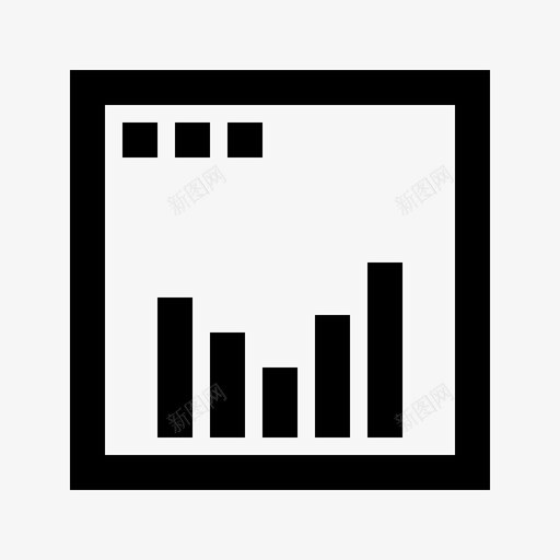 柱状图统计金融网络网格图标svg_新图网 https://ixintu.com 柱状图 统计 金融网络网格