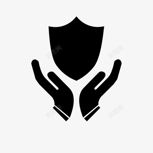 防护罩防病毒受保护图标svg_新图网 https://ixintu.com 受保护 安全 安全填充 防护罩 防病毒