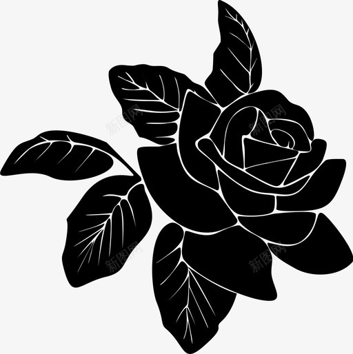 玫瑰美丽花园图标svg_新图网 https://ixintu.com 玫瑰 美丽 芬芳 花园