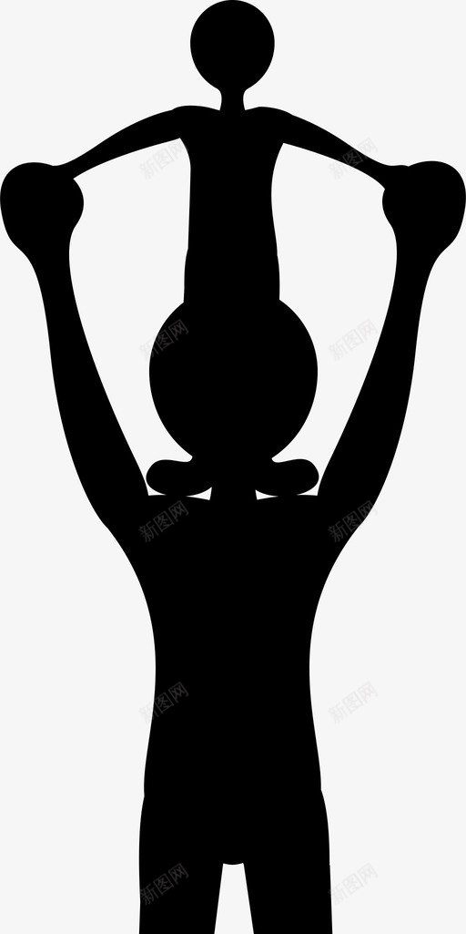 爸爸孩子家人图标svg_新图网 https://ixintu.com 孩子 家人 爸爸