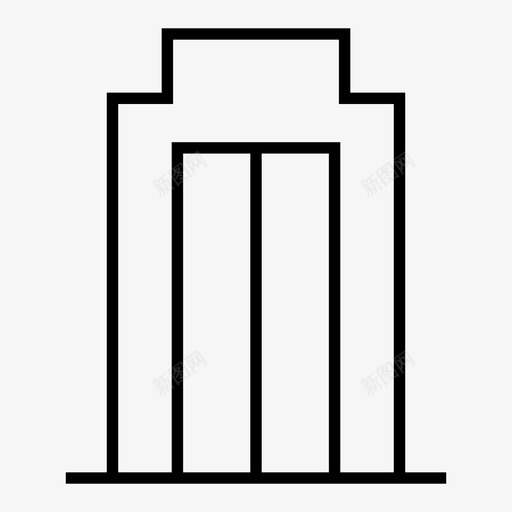 塔楼大楼酒店图标svg_新图网 https://ixintu.com 办公室 塔楼 大楼 物业 酒店