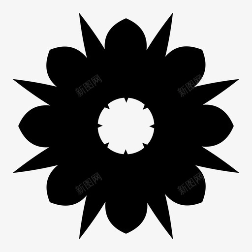 牡丹花图案图标svg_新图网 https://ixintu.com 图案 牡丹 符号 花