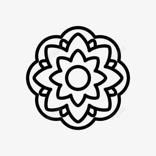 月饼节日鲜花图标svg_新图网 https://ixintu.com 中秋 中秋节 月饼 节日 装饰品 鲜花
