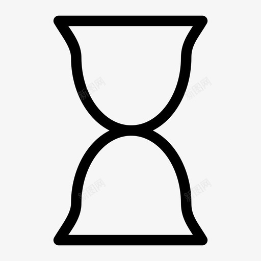 沙漏装载加工图标svg_新图网 https://ixintu.com 加工 时间 沙漏 装载