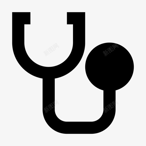 听诊器医用医院材料图标svg_新图网 https://ixintu.com 医用 医院材料 听诊器