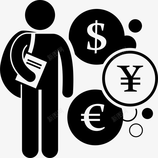 金融专业学生商业经济图标svg_新图网 https://ixintu.com 商业 商业管理专业的学生学位 管理 经济 货币 金融 金融专业学生