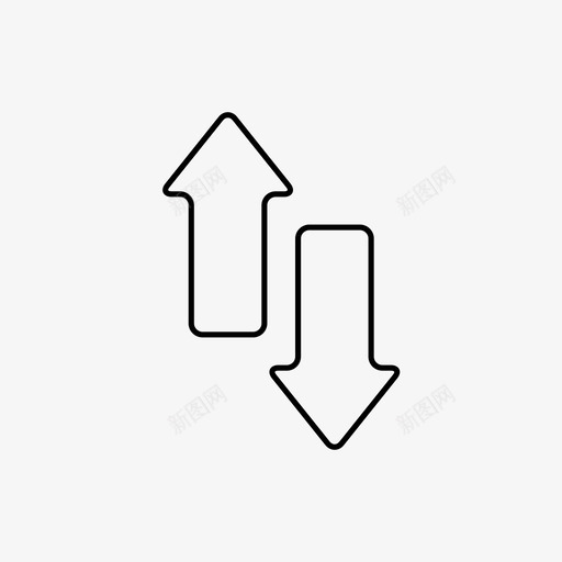 排序箭头图标svg_新图网 https://ixintu.com 排序 箭头