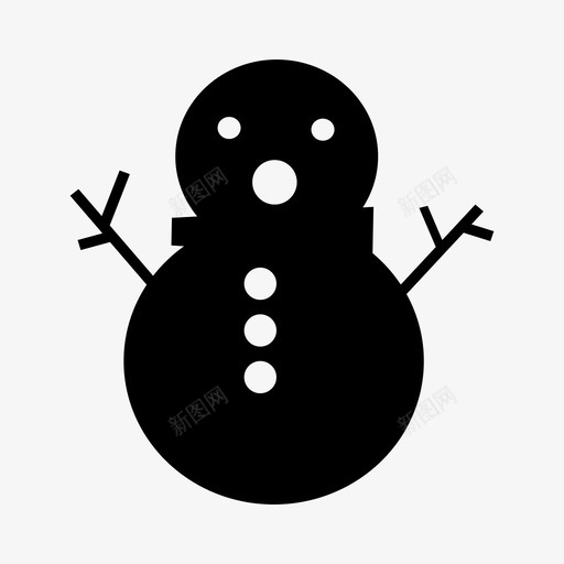 惊喜雪人冰哦图标svg_新图网 https://ixintu.com 冬天 冰 哦 惊喜雪人 震惊