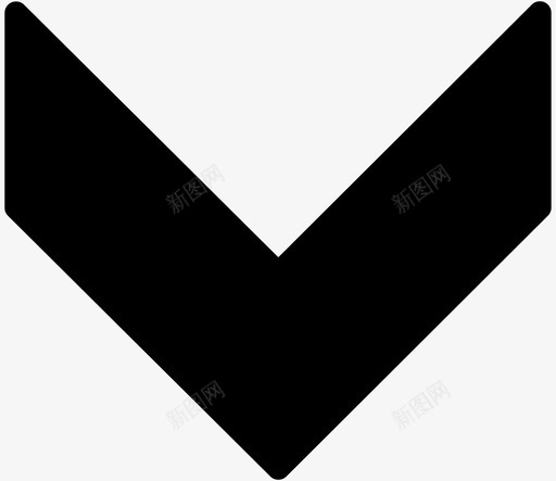 箭头背面底部图标svg_新图网 https://ixintu.com 加载 向下 底部 箭头 背面