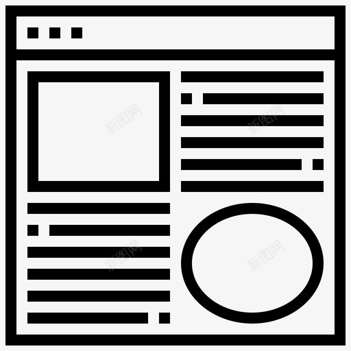 用户界面内容网站图标svg_新图网 https://ixintu.com 内容 用户界面 网站