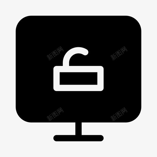 解锁显示保护安全图标svg_新图网 https://ixintu.com 保护 安全 安全保护ios优化 解锁显示