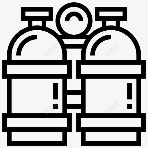 氧气潜水工具图标svg_新图网 https://ixintu.com 工具 氧气 潜水
