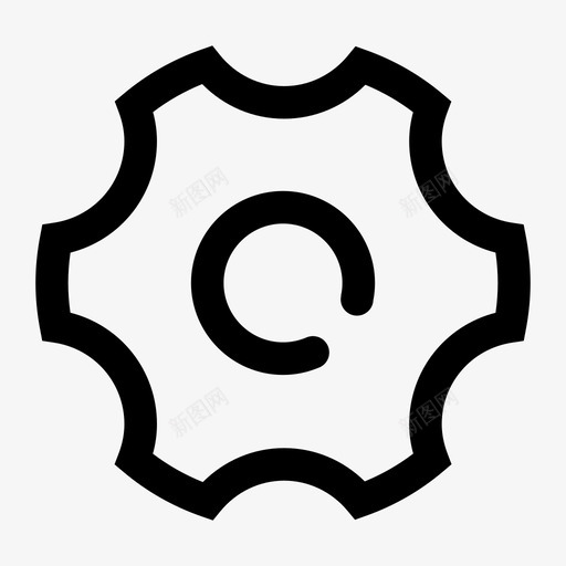 设置按钮svg_新图网 https://ixintu.com 设置按钮