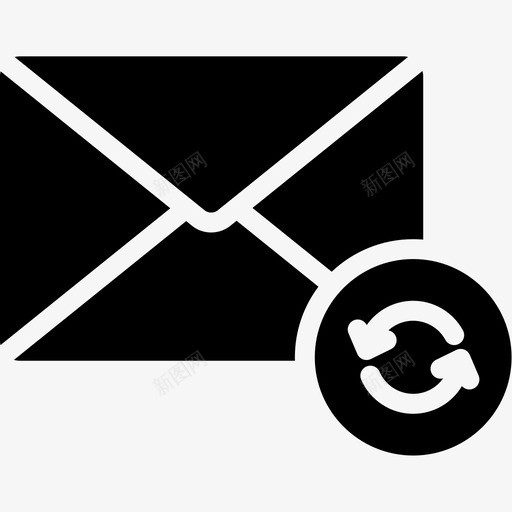 同步电子邮件信封信件图标svg_新图网 https://ixintu.com 信件 信封 同步电子邮件 电子邮件卷3字形 邮箱