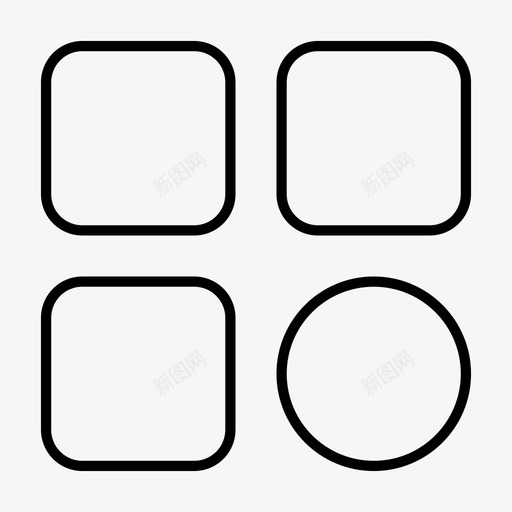 类别目录网格图标svg_新图网 https://ixintu.com 电子商务线图标 目录 类别 网格 菜单
