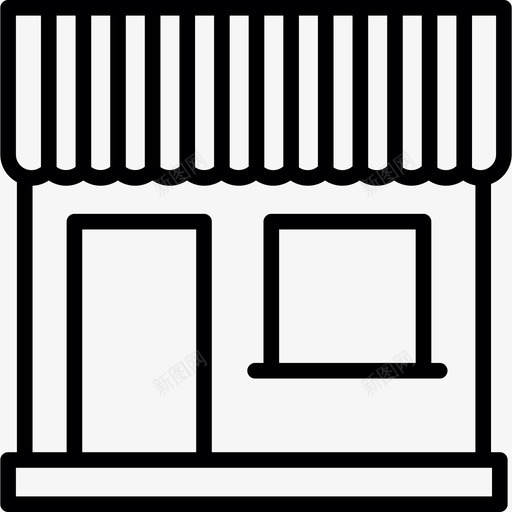 网店商业实物资产图标svg_新图网 https://ixintu.com 商业 实物资产 网店