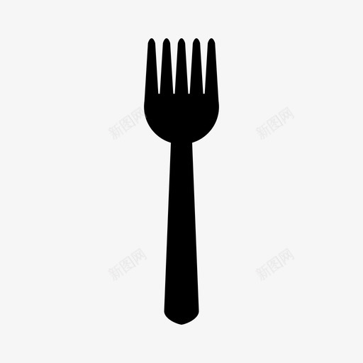 叉子食物餐馆图标svg_新图网 https://ixintu.com 叉子 器具 食物 餐馆
