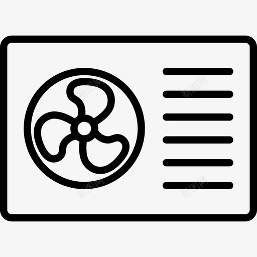 空调技术实物资产图标svg_新图网 https://ixintu.com 实物资产 技术 空调