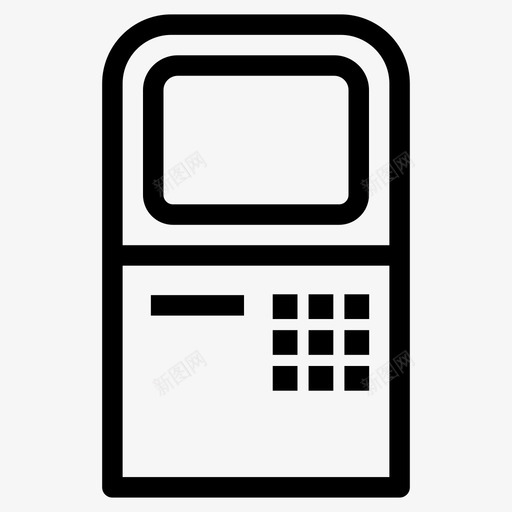 自动取款机提款机服务亭图标svg_新图网 https://ixintu.com 提款机 服务亭 自动取款机