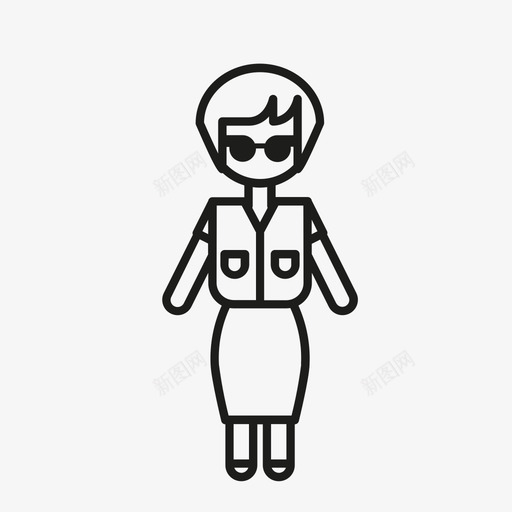 女孩时尚女性图标svg_新图网 https://ixintu.com 女孩 女性 时尚