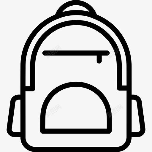 书包背包野营图标svg_新图网 https://ixintu.com 书包 教育 背包 野营