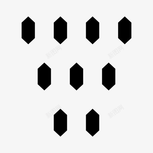 分子组成六边形图案图标svg_新图网 https://ixintu.com 六边形图案 分子 最小单位 物理 组成
