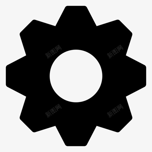 设置业务cog图标svg_新图网 https://ixintu.com cog 业务 业务和办公字形图标 工具 管理 设置 齿轮