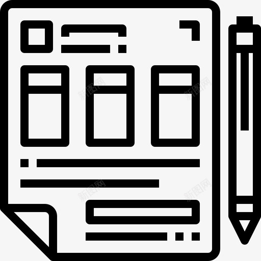 简历业务人力图标svg_新图网 https://ixintu.com 业务 人力 人力资源概念图标 简历 管理 资源