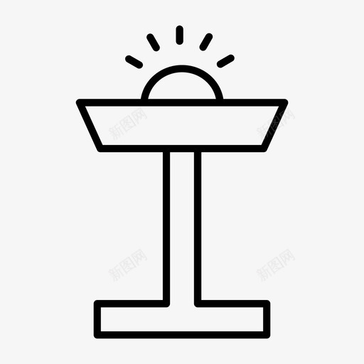 灯灯泡餐灯图标svg_新图网 https://ixintu.com 灯 灯泡 车内灯 餐灯