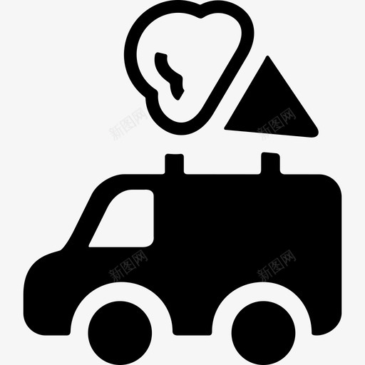 冰淇淋车交通工具游乐园图标svg_新图网 https://ixintu.com 交通工具 冰淇淋车 游乐园