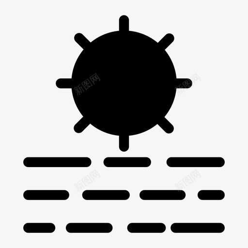 清雾白天雾日图标svg_新图网 https://ixintu.com 晴天 清雾 白天 雾日