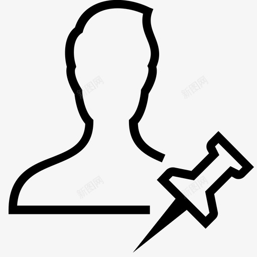 用户帐户男性图标svg_新图网 https://ixintu.com acuteline用户 pin 帐户 用户 男性 配置文件
