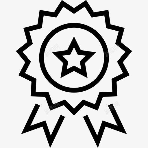 奖项徽章奖品图标svg_新图网 https://ixintu.com 声誉 奖品 奖项 徽章 成功 搜索引擎优化和网站优化 质量