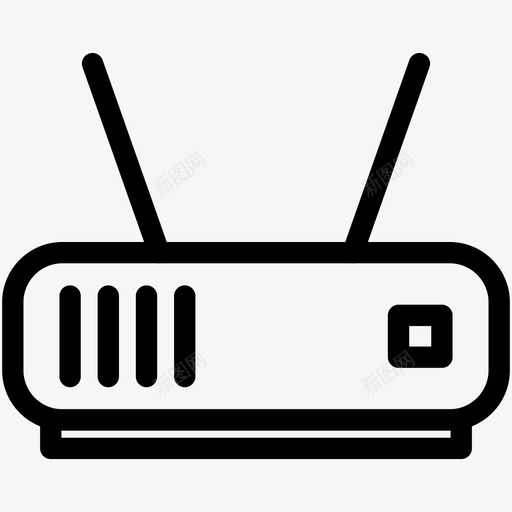 调制解调器路由器信号图标svg_新图网 https://ixintu.com wifi 信号 无线 调制解调器 路由器 通信网络