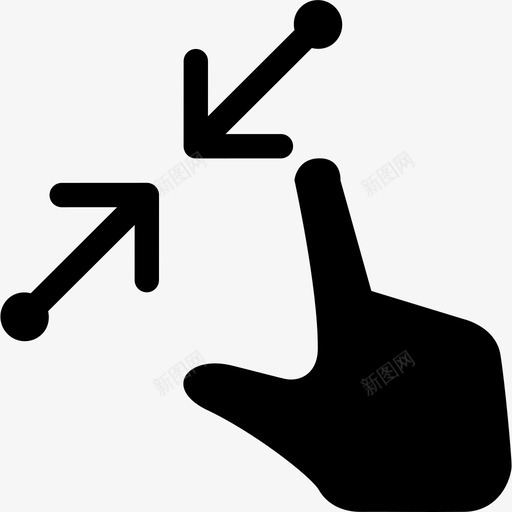 477. Gesture - Pinch Closesvg_新图网 https://ixintu.com 477. Gesture - Pinch Close