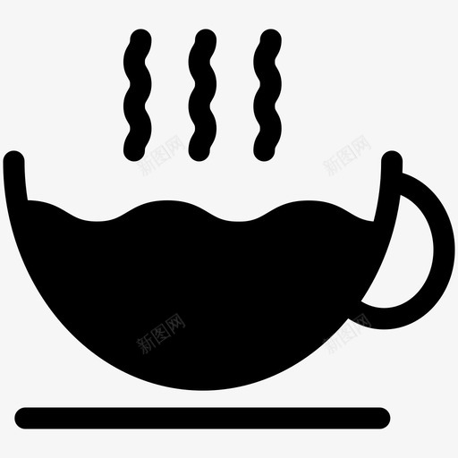 热咖啡咖啡杯杯满图标svg_新图网 https://ixintu.com 咖啡杯 杯满 热咖啡