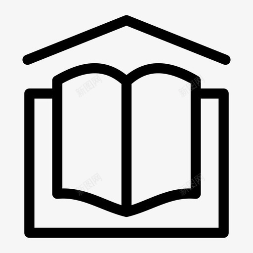 学校书本教育图标svg_新图网 https://ixintu.com 书本 学校 教育 笔记本 课本