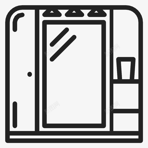 浴室橱柜图标svg_新图网 https://ixintu.com 橱柜 浴室