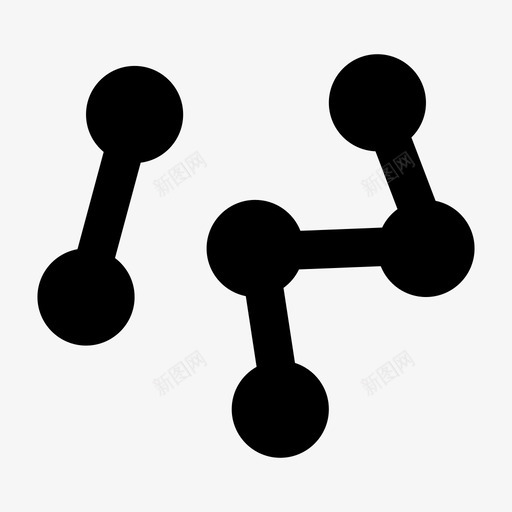 分子概念元素图标svg_新图网 https://ixintu.com 元素 分子 医学 概念 科学