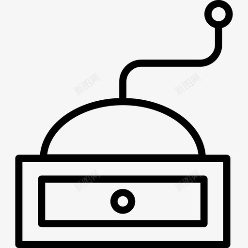 咖啡机饮料和食物边界颜色图标svg_新图网 https://ixintu.com 咖啡机 边界颜色 饮料和食物