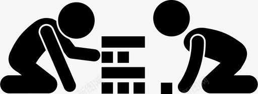 木塔积木儿童图标svg_新图网 https://ixintu.com 儿童 儿童游戏和儿童游戏 室内 木塔 玩耍 积木