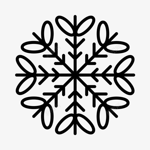 雪花寒冷喜庆图标svg_新图网 https://ixintu.com 冬天 喜庆 圣诞节 寒冷 雪花