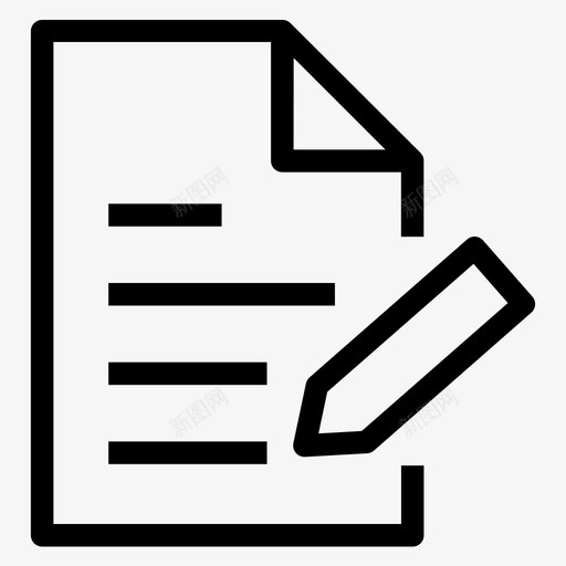 编辑注释文档编辑文档图标svg_新图网 https://ixintu.com 文档 编辑文档 编辑注释