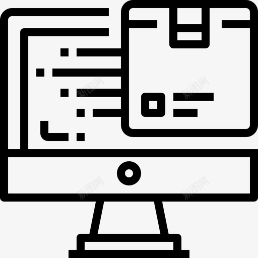网上购物送货快递图标svg_新图网 https://ixintu.com 快递 服务 网上购物 送货 送货和送货概念图标