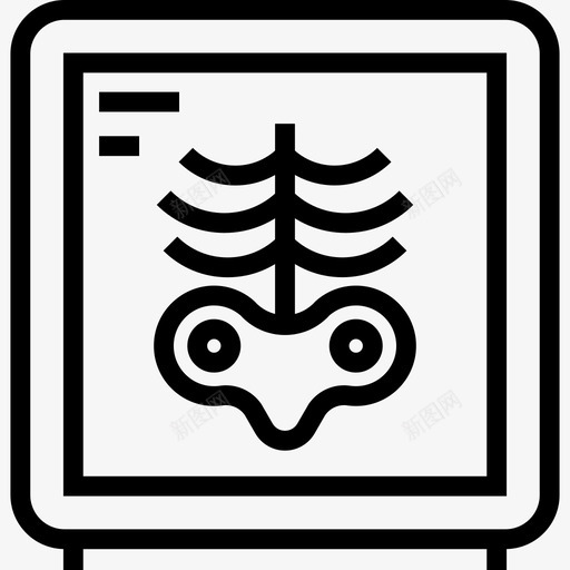 x光骨骼诊断图标svg_新图网 https://ixintu.com x光 医疗和医学 诊断 骨骼