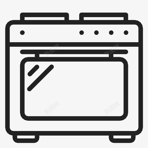 煤气炉火家用图标svg_新图网 https://ixintu.com 家用 火 炉灶 煤气炉