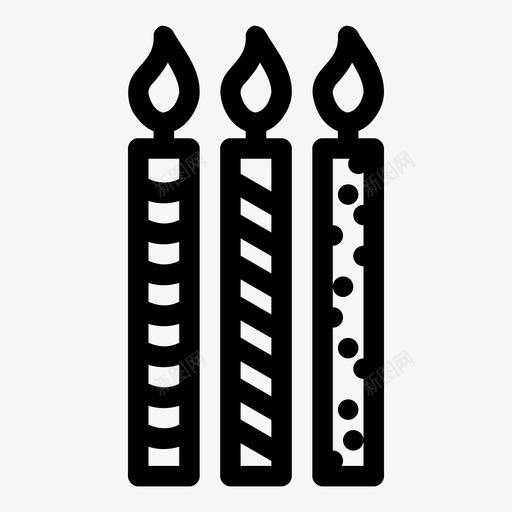 蜡烛生日蜡烛燃烧的蜡烛图标svg_新图网 https://ixintu.com 灯光 照明 燃烧的蜡烛 生日蜡烛 聚会 蜡烛